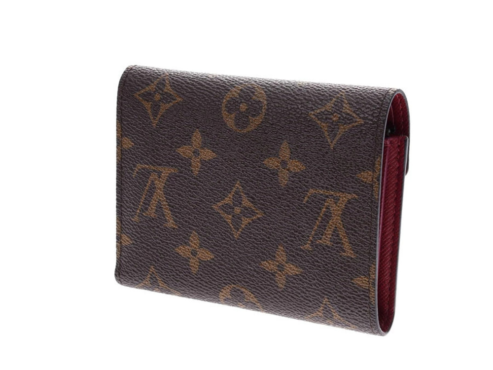 Louis Vuitton Pink Victorine Portefeuille Wallet Fuchsia Leather Monogram Pink